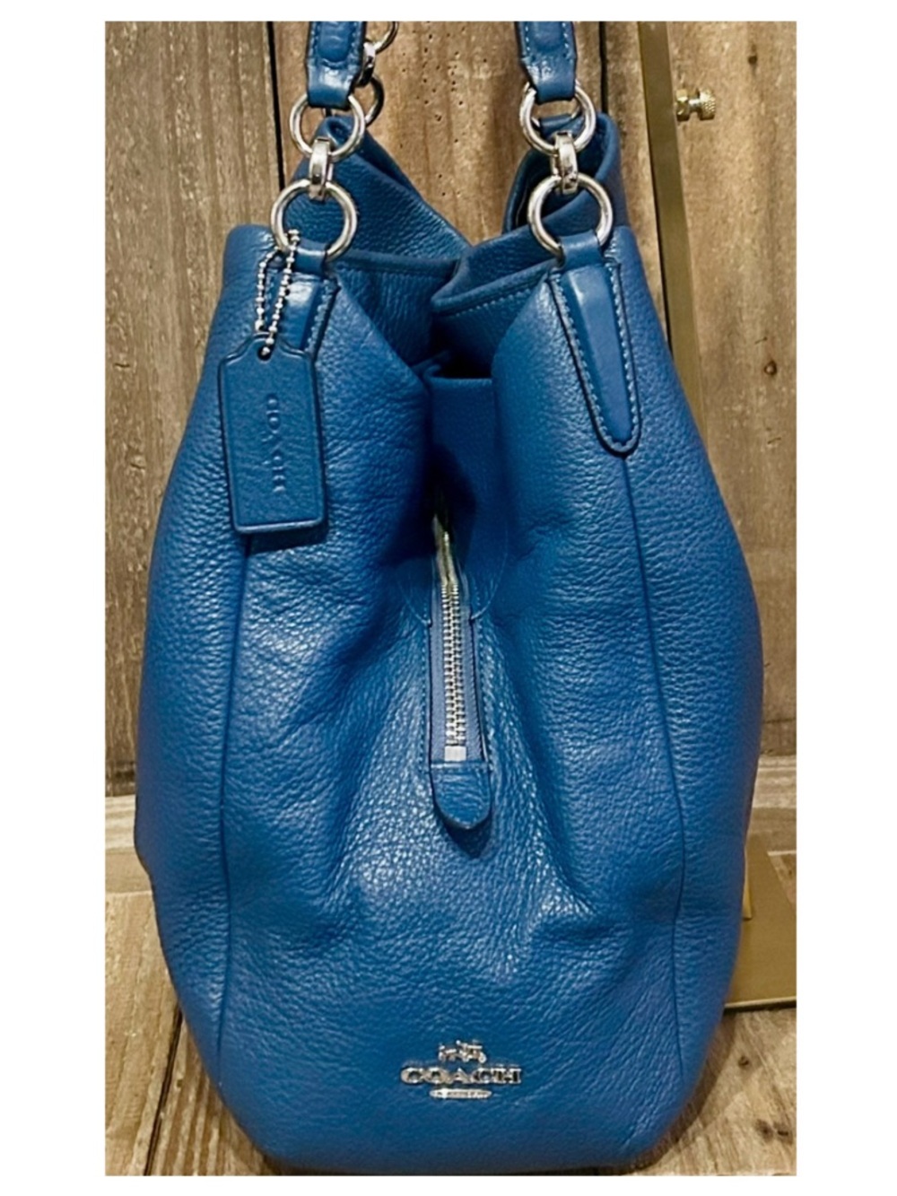 Coach. 4 Piece Set: Madison Phoebe Bag with Free Wristlet, Scarf & Dust Bag. - Picture 5 of 16